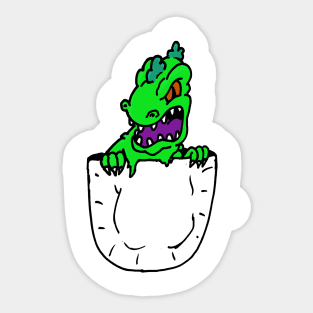 Reptar in my pocket Sticker